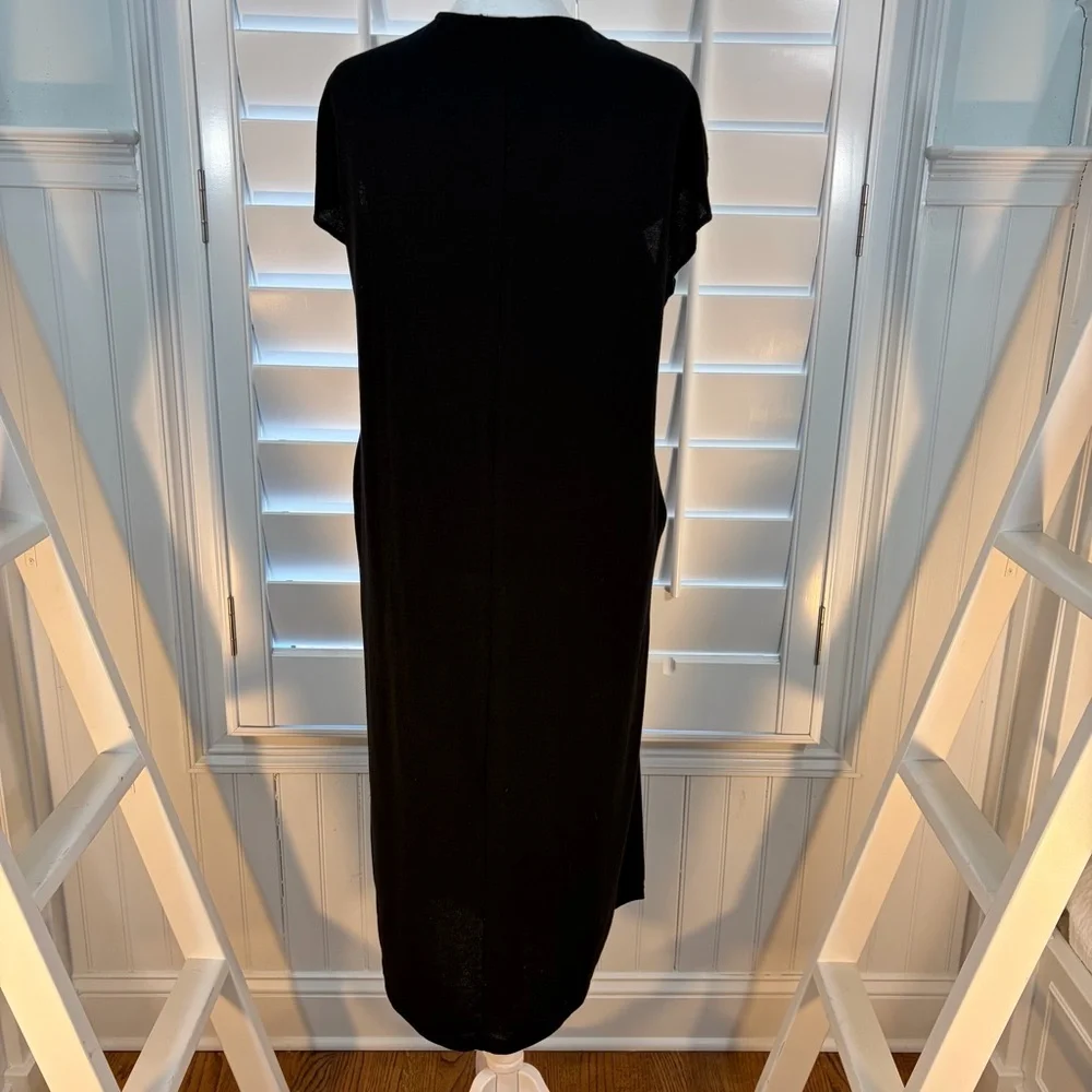 BUCKETLIST Black Knit Swim Coverup Dress